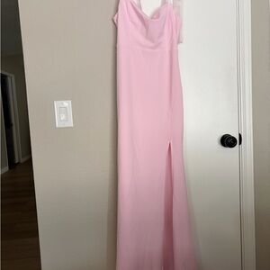 Elegant Pink Evening Gown